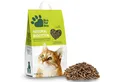BURI Katzenstreu 22 L Bio Pellets natürliches Einstreu 100% Öko Streu aus Heu saugstark (Spar-Set, 4-tlg., 12kg), für die Katzentoilette, biologisch abbaubar, geruchsbindend, saugstark