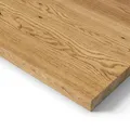 Ergotopia Eiche Echtholz Tischplatte 120 cm, ideal für höhenverstellbare Schreibtische, gefertigt in Deutschland - 2,5 cm Massivholz Platte Bürotischplatte Schreibtischplatte