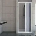Duschtür In Pvc H 185 Cm Mod. Vergine 120 Cm Seitliche Öffnung