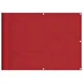 vidaXL Balkon-Sichtschutz Rot 75x1000 cm 100% Polyester-Oxford, Balkonsichtschutz, Balkonbespannung, Balkon Windschutz, Sichtschutz
