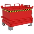 BAUER Südlohn Mini-Klappbodenbehälter MSB 150 für Stapler, Feuerrot