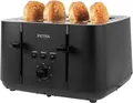 Toaster Petra PT5565MBLKVDE, 1850 W, Schwarz