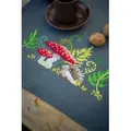 Vervaco Kreativset Vervaco Tischläufer Kreuzstich Set "Igel mit Farnen", (embroidery kit by Marussia)
