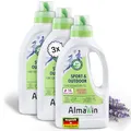AlmaWin® Sportwaschmittel für Funktionskleidung [3x 750ml] entfernt effektiv Schweißgeruch - Membranfunktion-schützendes Funktionswaschmittel - Outdoor Waschmittel - Reisewaschmittel [20-40°C]