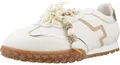 Damen Sneaker LATTE aus Glattleder in Weiß mit Lederfutter und Leder-Wechselfußbett