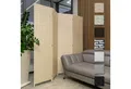 Hexim Raumteiler, Paravent 180x180 cm - Trennwand 4-teilig klappbar für Innenbereich - Raumteilung Büro Homeoffice Stellwand Privatsphäre freistehend (LR192-creme)