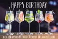 Geburtstag Cocktails Glückwunschkarte mit Briefumschlag Happy Birthday