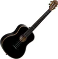 Elegante Ortega Bariton-Ukulele aus der Onyx Serie, schwarze Uke inkl. Gig Bag