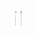 Skagen Women's Stainless Steel Push Back Earrings Pastell-Silber,3.5Lx3.43Wxcm