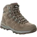 Jack Wolfskin REFUGIO TEXAPORE MID W Wanderschuh wasserdicht, Trekkingschuh braun 40,5 EU