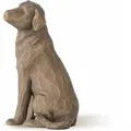 Willow Tree 27683 Figur Love My Dog, Tierliebe Geschenkidee Familiengruppe Emotion Erinnerung Handbemalt Harzfigur Hunderfigur Kaminsims