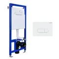 Belvit, Trockenbau Vorwandelement, Montageelement für Wand-WC, integrierter Unterputzspülkasten, geräuscharme Doppelspülung 3/6 L, vormontiert, stabile Stahlrahmenkonstruktion
