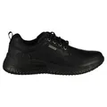 Skechers Delson 3.0 GlavineSneaker für Herren, Schwarzes Leder, 44 EU