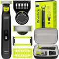 Philips OneBlade Pro 360 Rasierer QP6542/15 + Tasche, Schwarz - Schwarz