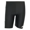 adidas Men's 3 Stripes Swim Jammers 8 INCH, Black/White, L