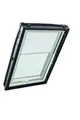 Roto Original Faltstore ZFA Faltrollo Dachfenster - Führungsschiene Silber - Plissee für Dachfenster Baureihe Designo R4/R7 und Classic K 43/73 - Größe 065/118 | 06/11 - Stofffarbe Weiß