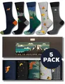 soxo Abenteuer Socken In Geschenkbox Lustige Geschenke Für Männer Herren Baumwolle Set Bunte Socks 40-45 Outdoor 5 Paar