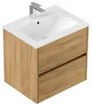 Posseik Badmöbel-Set Badmöbel Waschplatz "Limes 60 cm" Eiche Gold