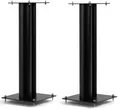 norstone Lautsprecherständer Stylum 2 schwarz satin (matt) 60cm, 1 Paar, (bis 10.2 Zoll, belastbar bis 50kg, pulverbeschichtet, Höhe 60cm)