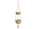 Kaemingk Blumenampel Boho Blumenampel Seegras Hängekorb 2er Set Dekoration 130cm