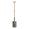 Spaten Bauspaten mit T-Stiel und Fußtritt Blatt 280x170 mm Länge118 cm