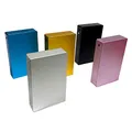 Zigarettenbox Aluminium Zigarettenetui Zigarettendose Zigarettenschachtel Etui Spender Metall Für 12 Zigaretten (Schwarz)