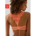 LASCANA Push-up-BH mit hübschem Stickereimotiv im Rücken, sexy Dessous orange 70