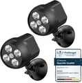 Kabellose Außenlampe mit Bewegungsmelder, Wetterfest, Batteriebetrieben