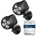 Bewegungsmelder Außenlampe 2x4 LED Wetterfest 360 Grad