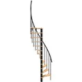 Minka Spindeltreppe  Suono Smart Schwarz Geschosshöhe bis 305 cm