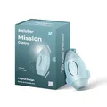 Satisfyer Mission Control | Double Air Pulse Vibrator | 2in1 Sex-Spielzeug Druckwellen und Vibration | Wiederaufladbarer Akku | Wasserdicht (IPX7) | Silikon in Farbe Hellblau