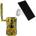 LUVISION Überwachungskamera LV-G-2042 (Außenbereich, 4G LTE Wildkamera Kamera Wild Jagdkamera SIM-Karte App Bildübertragung, 14 Megapixel, IR-LEDs mit 850nm, PIR-Sensors, Mikrofon, deutsche App)