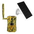 LUVISION 4G LTE Wildkamera mit SIM Karte, Fotofalle wiederaufladbarer 7.800mAh Akku, SD Karte, 14MP, Wildtierkamera mit Bewegungsmelder, Jagdkamera, Nachtsicht, Handyübertragung, Cloud