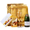 Geschenkkorb gefüllt mit Sekt & Pralinen | Präsentkorb, Geschenk Set, Geburtstag