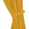 Wirth Raffhalter Thermo-Chenille 288g/m2, Gardinen, (2-tlg), 2-er Set goldfarben 100 cm x 6 cm