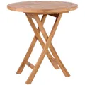 Klapptisch Sutton Teakholz Rund 70 cm Balkontisch Kaffeetisch Gartentisch