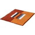 Erwin Müller Badematte WC-Vorlage "Korfu", Höhe 20 mm, eckig, Streifen orange