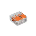 Wago Verbindungsklemme 3-polig Compact transparent, TERMINAL BLOCK, 5 Stück, ⌀ 4 mm, -20 bis 85 Grad Celsius, CE-geeignet, 221-413
