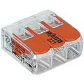 Wago Verbindungsklemme mit 3 Kemmstellen (Dosenklemme) mit Hebel 3 x 4 mm²