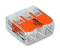 Wago Steckklemme 3fach 450V 32A 0,2-4qmm transparent mit... 50 Stück - 221-413
