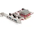 StarTech.com 4-Port USB PCIe Card - 10Gbps USB PCI Express Expansion Card w/ 2 C