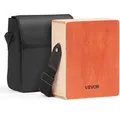 VEVOR Cajon, Kistentrommel, mit internen Gitarrensaiten, leichte Percussion-Box aus Holz, tragbares Trommelinstrument mit Reisetasche, verstellbarem Gurt, für Anfänger & Profis, 230x100x280 mm