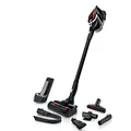 Bosch Akku-Staubsauger Unlimited Serie 8 ProPower BSS81POW1, kabelloser Handstaubsauger, beutellos, Hygiene-Filter, hohe Saugleistung, Lange Laufzeit, XXL-Polsterdüse, Fugendüse, schwarz