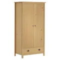 vidaXL Kleiderschrank mit 2 Türen Hill 89x50x170 cm Massivholz Kiefer