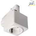 Deko-Light 3-Phasen Steckdosenadapter D LINE, weiß D-710024