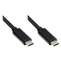 Good Connections Lade- und Datenkabel USB 3.1 (Gen.1), USB-C Stecker beidseitig, CU, schwarz, 1m, (1 m) (GC-M0113)