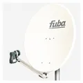 Fuba DAL 808 W 80 cm Satelliten Spiegel Alu Sat Schüssel Weiß + Octo LNB