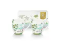 PiP Studio Becher Jolie Heron Becher XL 450ml Set2, Porzellan