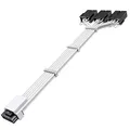 AsiaHorse PCIE 5.0 16AWG PC-Netzteile Verlängerungskabel, 12VHPWR Power Sleeved Cable Extension, 16Pin (12+4) zu 3 * 8Pin für RTX 3090Ti/4070Ti/4080/4090, 30CM, Weiß