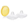 MEDELA Contact Brusthütchen Stillhütchen 2 Stück + Aufbewahrungsbox Gr M 20mm ✅
